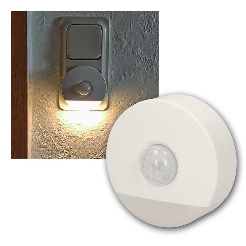 LED Nachtlicht weiß mit Bewegungsmelder für Ihre Steckdose  TG11-038 