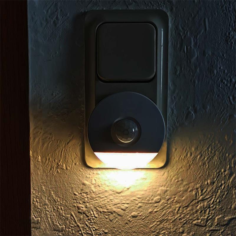 LED Nachtlicht mit Sensor Nachtlampe Orientierungslicht Notlicht für Steckdose 