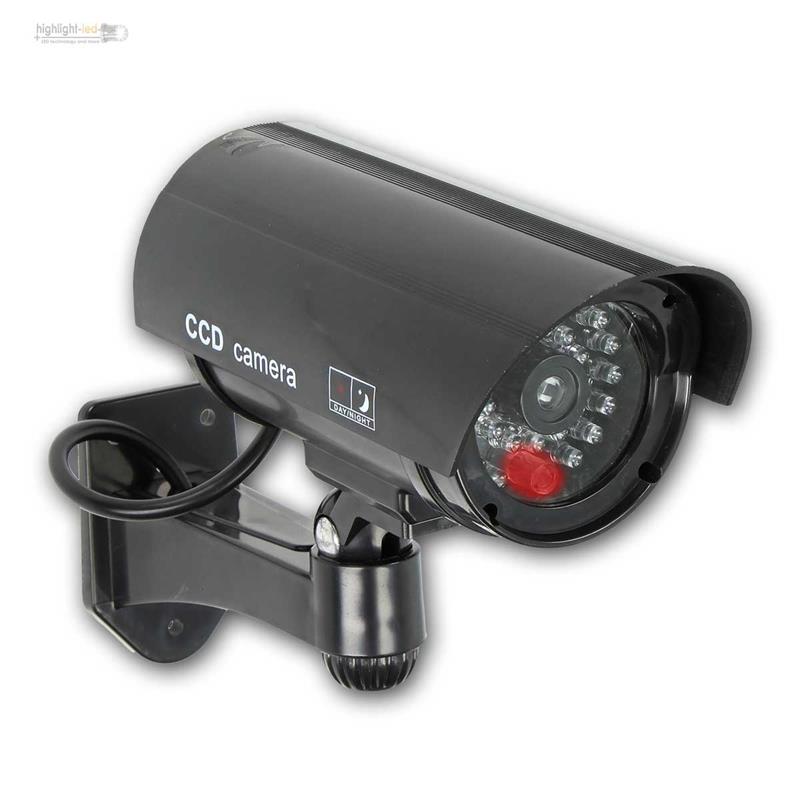 Dummy Überwachungskamera Kamera-Attrappe Blink-LED Alarmanlage Fake Camera CCTV 