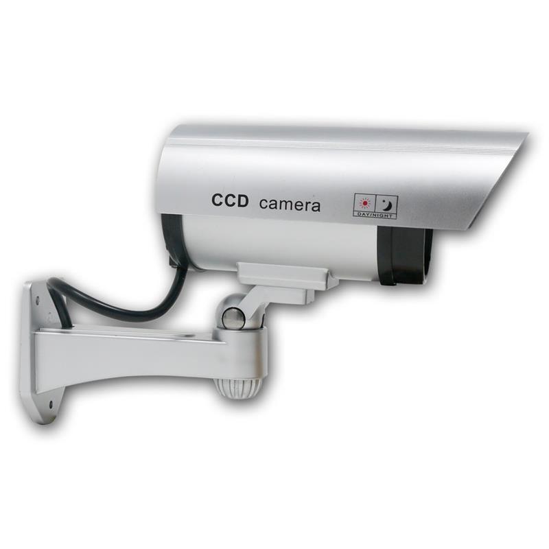 CCTV Kamera-Attrappe mit rote blinkender LED