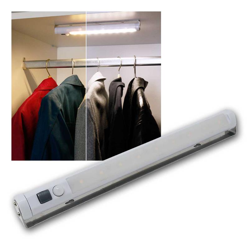 LED Bright PIR Lichtleiste Bewegungssensor Schrank Kleiderschrank Beleuchtung 