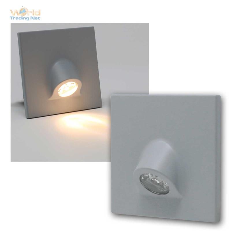 LED Wand-Einbaustrahler Leuchte für UP-Schalter-Dose, Lampe Treppen-Stufen-Licht
