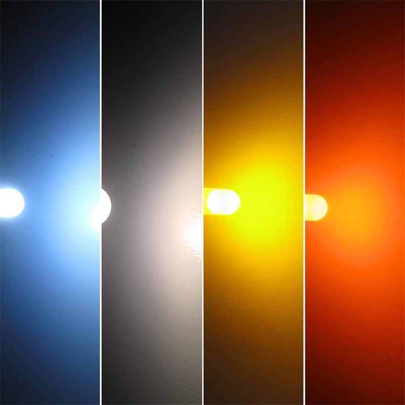 10 LEDs 5mm diffus warmweiß diffuse warm-weiße LED Typ WTN-5-3600ww warmwhite 