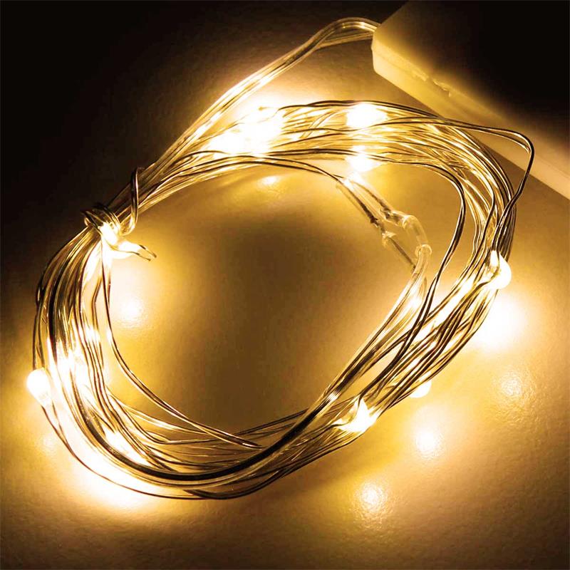 LED Lichterkette Strom Kabel Netzteil Batterie Weihnachten Dekobeleuchtung 