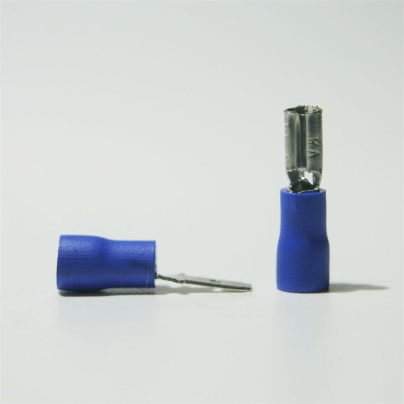 20 Kabelschuhe Flachstecker blau 4,8 x 0,5mm für 1,5-2,5mm² Kabelschuh Stecker 