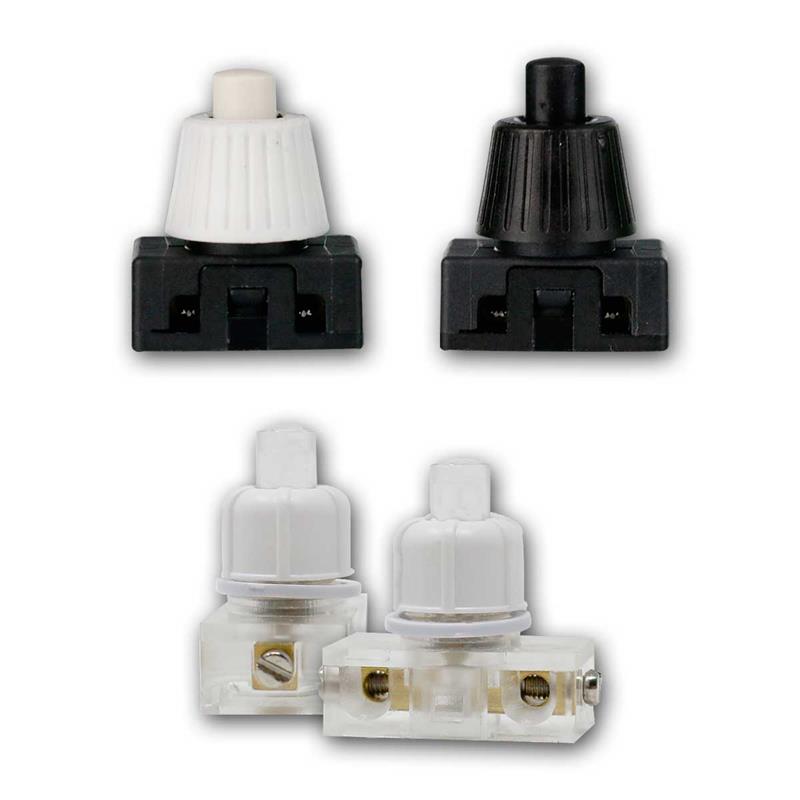 Wippschalter Lampenschalter  230V 2A Farbe Weiß Mit Schraubanschluss Schalter 