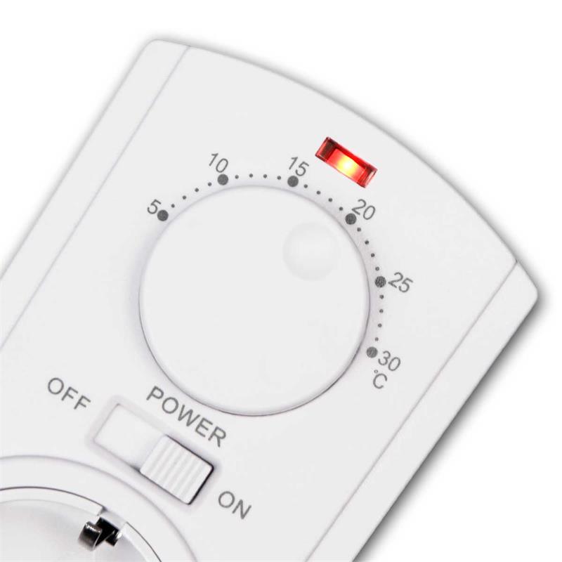 Steckdosen-Thermostat ST-50 ana EXT 5-30°C, 230V, 2m Kabel +