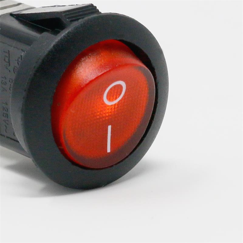 Wippenschalter EIN / AUS inkl LED Beleuchtung rot für KFZ 12V DC