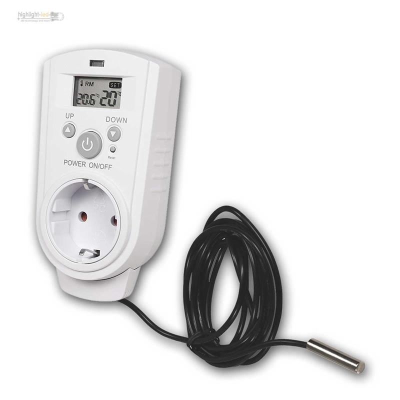 Outlet Thermostat 230V Digital Thermostat, Male Outlet Temperature  Controller