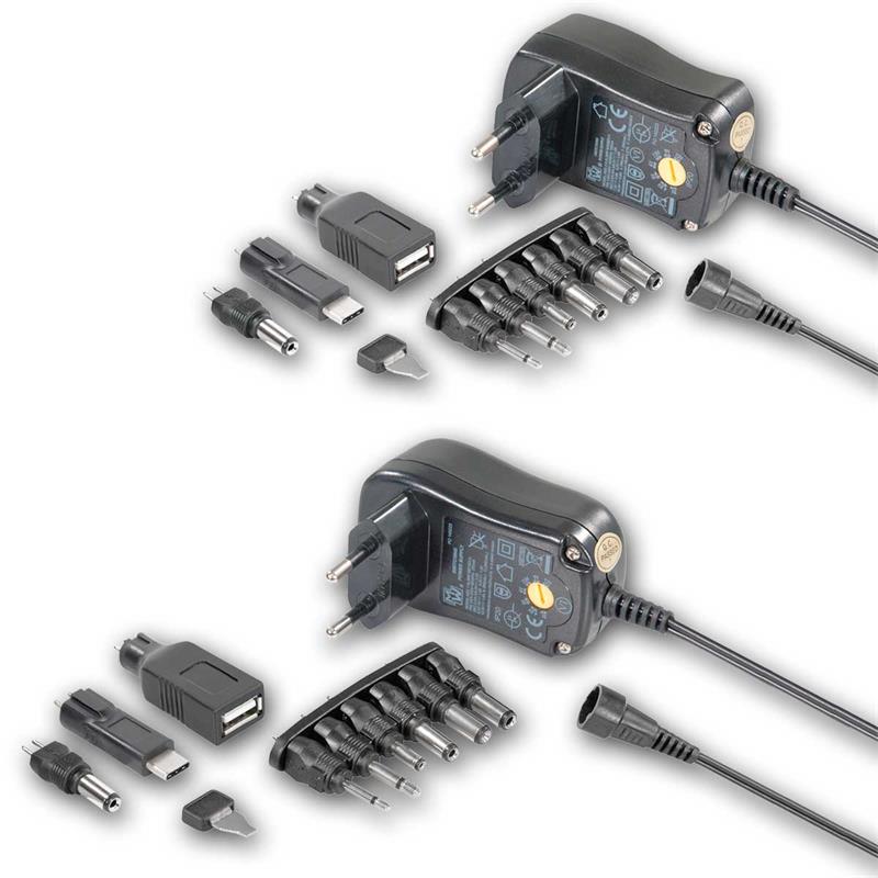 LED Stecker-Netzteil mit Schalter am Kabel max. 12W 12V 1A