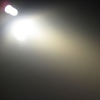 20 LED diffus warm weiß 5mm 70° Leuchtdioden + R zB 12V  