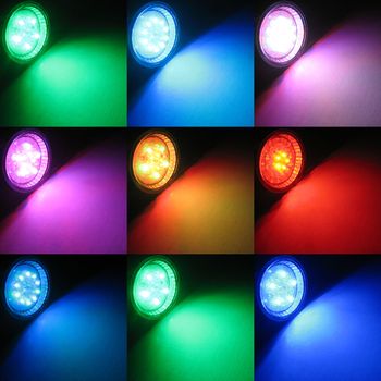 LED Strahler E27 RGB Farbwechsel DEKO Spot Lampe  